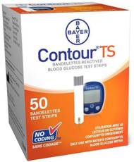Bayer Contour Plus Glucometer Strips Only (50 Strips)
