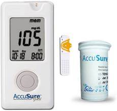 Accu Sure Gold Glucose Monitor (With 10 Strip..
