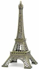 Lilone Gifts 6" Eiffel Tower Statue | Birthday Anniversary Gift Showpiece - 15 cm(Brass, Multicolor)