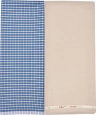 GWALIOR Cotton Polyester Blend Checkered Shirt & Trouser Fabric(Un-stitched)
