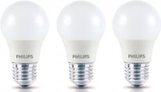 Philips Ace Saver 2.7W E27 230L Round LED Bulb (White, Pack of 3)