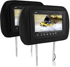 Pyle PL71PHB Headrest Pair with TFT-LCD Monitor DVD Player Image