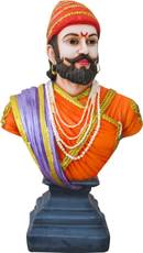Gods & Gifts Chatrpati Shivaji Maharaj Showpiece - 38 cm(Polyresin, Multicolor)