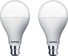 Wipro 18W Arbitrary B22 1800L LED Bulb (White,Pack of 2) Image