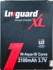 Livguard 2100mAh Battery (For Intex Aqua i5/Curve) Image