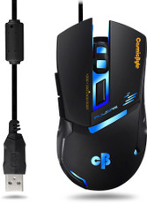 Cosmic Byte CB-M-04 Pulsar Upto 3000DPI 6 Button, 7 Color LED Wired Optical Gaming Mouse(USB, Black)