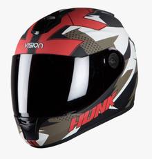 AUTOTRUMP Steelbird Hi Gn Hunk Motorbike Helmet(Black Green) Image