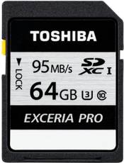 Toshiba Exceria Pro 64GB SDXC 95 MB/s UHS Class 3 Sd Memory Card