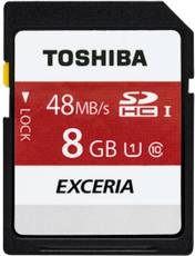 Toshiba Exceria 8GB SDXC 48 MB/s UHS Class 1 Sd Memory Card
