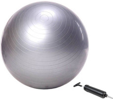 MRWholensole Anti-Burst Core Exercise Ball with Pump 100 cm Gym Ball(Silver)