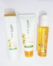 Matrix Biolage SmoothProof Smoothing Combo Of Shampoo Conditioner And Serum(Set of 3)