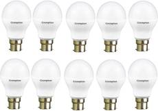 Crompton 5W Standard B22 430L LED Bulb (White,Pack of 10)