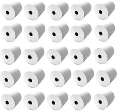 Sevensoft Developers Combo Unruled 79MMX50Mtr Set of 25 Pos Roll Thermal Paper(Set of 25, White)