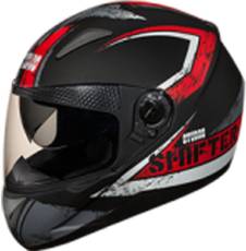 Studds Shifter Dashing Stylish Cool Black with Red ISI Certified Helmet Motorbike Helmet(Black, Red)