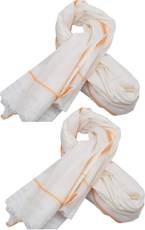 EthnicAlive Blended Multi-purpose Towel(Pack of 2, White)