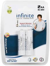 Envie 2 x AA 2100mAh Infinite Rechargeable Battery Image