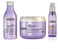 L'Oreal Paris Paris Professionnel Liss Unlimited shampoo and masque & Serum Kit(Set of 3)