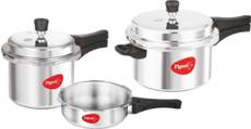 Pigeon Special Combo Pack 2 L, 3 L, 5 L Pressure Cooker(Aluminium)