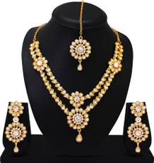 Atasi International Alloy Jewel Set(Gold, White) Image