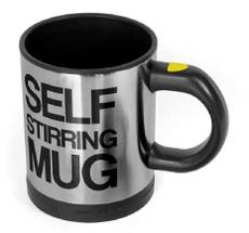 Italish Self Stirring Coffee Cups Coffee Mixer Automatic Self Stirring Mixing Drinking Cups-Multi Color Plastic Mug(400 ml)