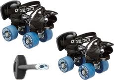 Cosco Tenacity Super Quad Roller Skates - Size Suitable for 4 to 6 years ( Kids ) Quad Roller Skates - Size Shoe 16.6 cms to 18.6 cms, 8.5 - 11 UK(Blue) Image