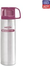 Milton Glassy 1000 ml Flask(Pack of 1, Pink) Image