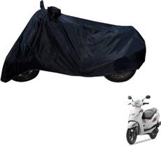 Flipkart SmartBuy Two Wheeler Cover for TVS(Wego, Black) Image