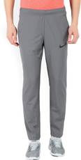 Nike Solid Men's Grey Track Pants Image