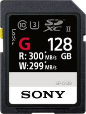 Sony (SF-G128) 128GB SDXC UHS Class 3 Memory Card (With Adapter)