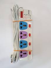 Cona 3286 4 Socket 4m Spike Surge Protector With Individual Switch