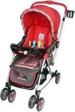 Sunbaby Red Leonardo Stroller with Rocking