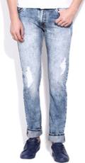 John Players Slim Men's Light Blue Jeans Image