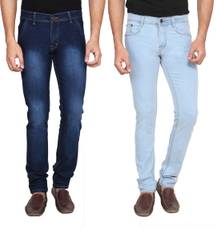Rock Hudson Regular Men's Blue Jeans(Pack of 2) Image