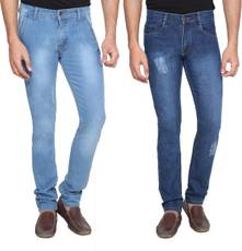 Rock Hudson Regular Men's Blue Jeans(Pack of 2) Image
