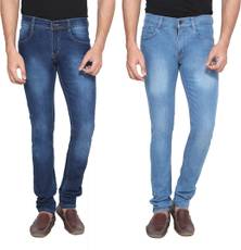 Rock Hudson Regular Men's Blue Jeans(Pack of 2) Image