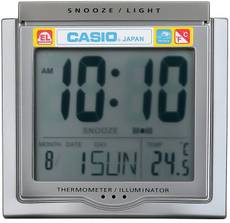 Casio Digital Grey, White Clock Image