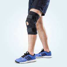 Arsa Medicare Arsa Medicare Knee Support-Lykra-with hinge-Black Large Knee Support (L, Black)