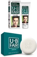 u-b fair Face Wash & Premium Bathing Soap Combo Set(Set of 2) Image