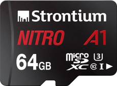 Strontium Nitro A1 64GB MicroSDXC Class 10 (100MB/s) UHS-3 Memory Card
