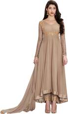 Ethnic Yard A-line Gown(Brown) Image