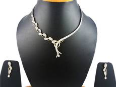 Aradhya Yellow Gold Jewel Set(Silver) Image