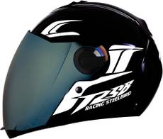 Steelbird SBA-2 Moon Dashing Full Face with Reflective Graphics for Night Riding Motorbike Helmet