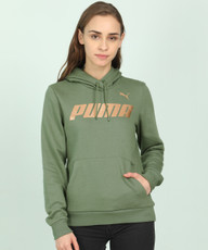puma full sleeve printed women sweatshirt