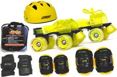 Jaspo Storm Pro Superior Senior Skates Combo (skates+helmet+knee+elbow+wrist+bag)suitable for age upto 6 to 14 years Skating Kit