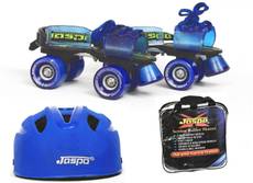 Jaspo Blue Men Dual Senior Skates Combo (Skates+Helmet+Bag)Suitable For Age 6 To 14 Years Skating Kit
