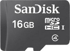 SanDisk 16GB MicroSDHC Class 4 (90MB/s) Memory Card Image