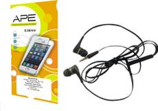APE Tempered Screen Guard and Handsfree for Xiaomi Redme 1s Combo Set