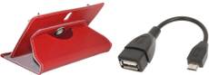 APE Tablet Cover andOTG Cable for Croma CRXT1172 Combo Set