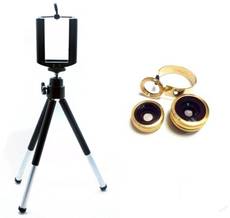 Smiledrive 3 In 1 Universal Lens Kit Including 10x Zoom With Mobile Tripod Universal Combo Set