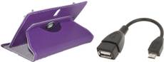 APE Tablet Cover andOTG Cable for IBerry Auxus AX04 Combo Set